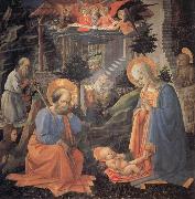 Fra Filippo Lippi The Adoration of the Infant jesus oil painting reproduction